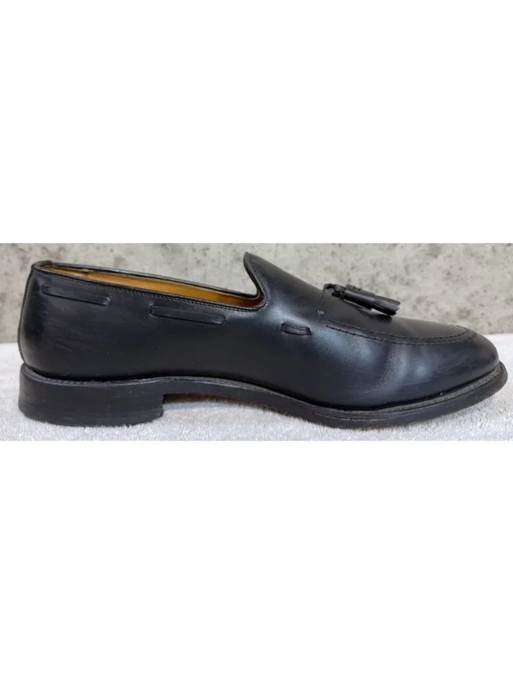 Allen Edmonds Iconic GRAYSON Mens Black Leather Tassel Loafers 11D Made in USA